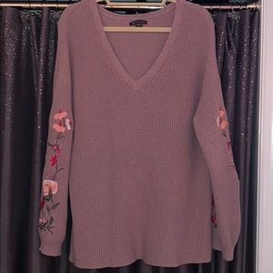 American Eagle embroidered sweater